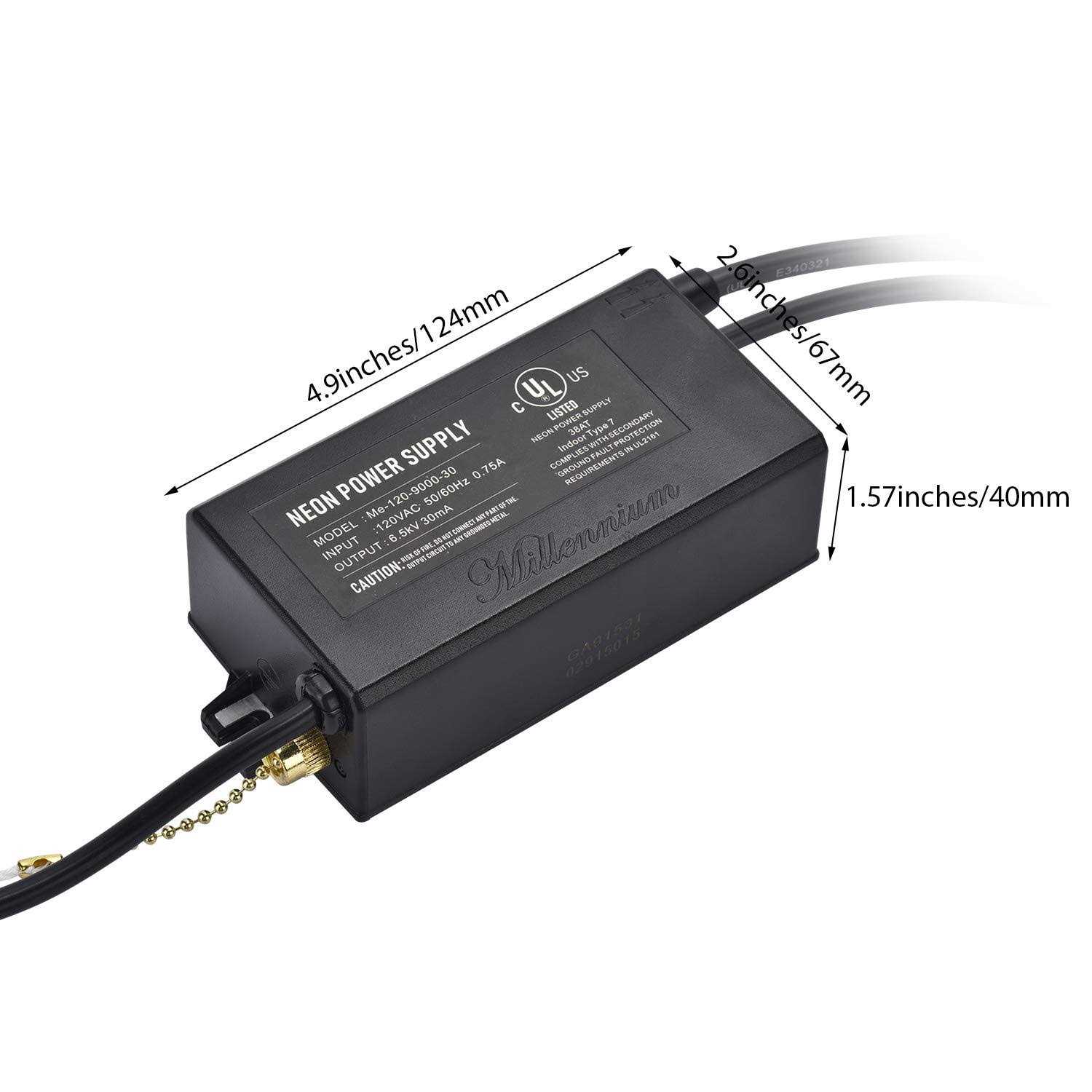 UL 6.5KV Neon Sign Transformer for Neon Signs Light Power Supply 120V AC 50/60Hz - Image 5