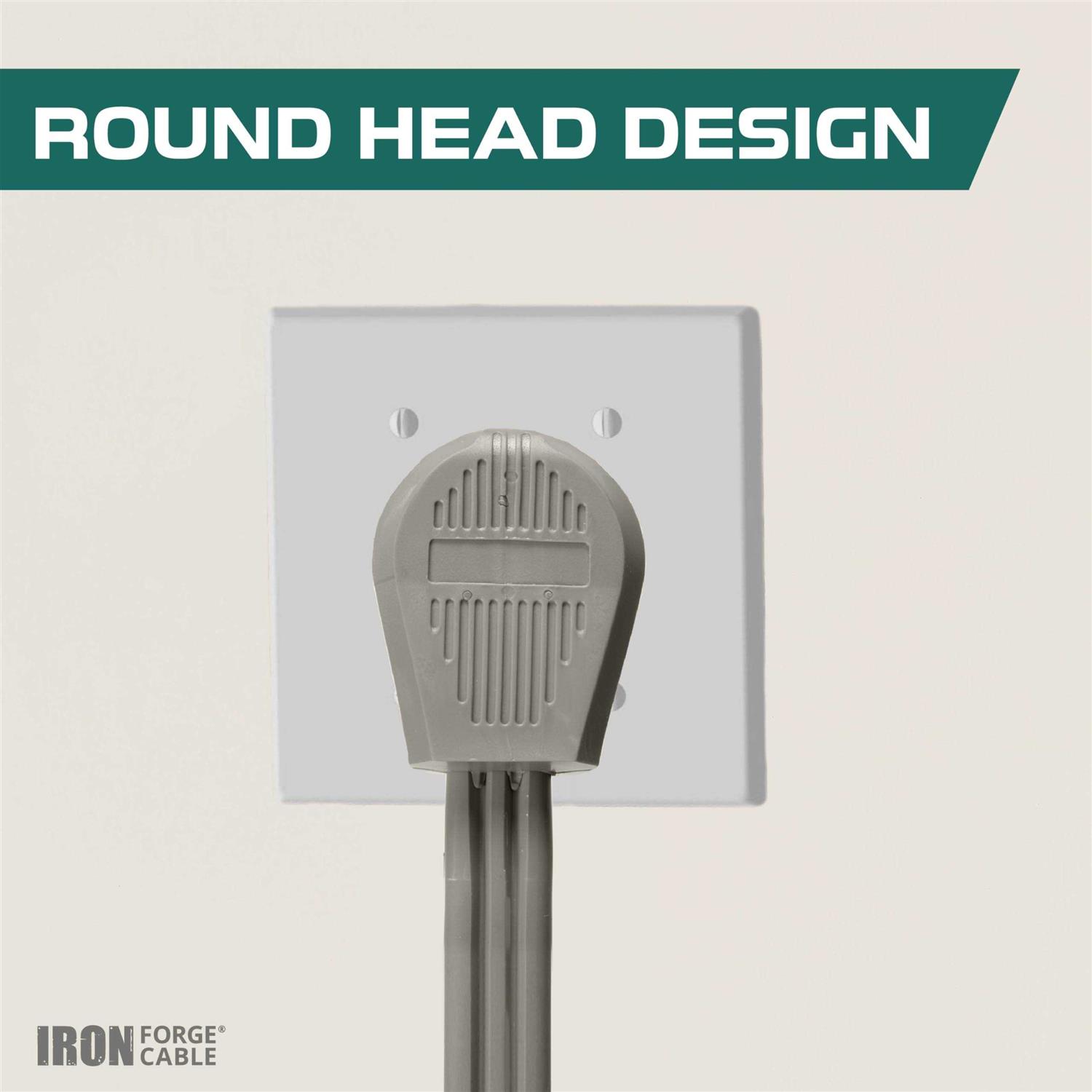 Iron Forge Cable 3 Prong Dryer Extension Cord 220V Extension Cord NEMA 10-30 Plug SRDT - Image 5