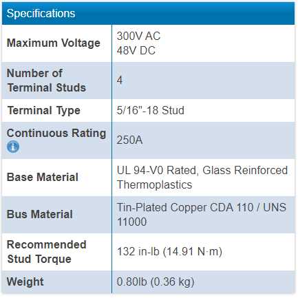 Blue Sea 2127 Maxibus 4 x 5/16 Stud Common - Image 4