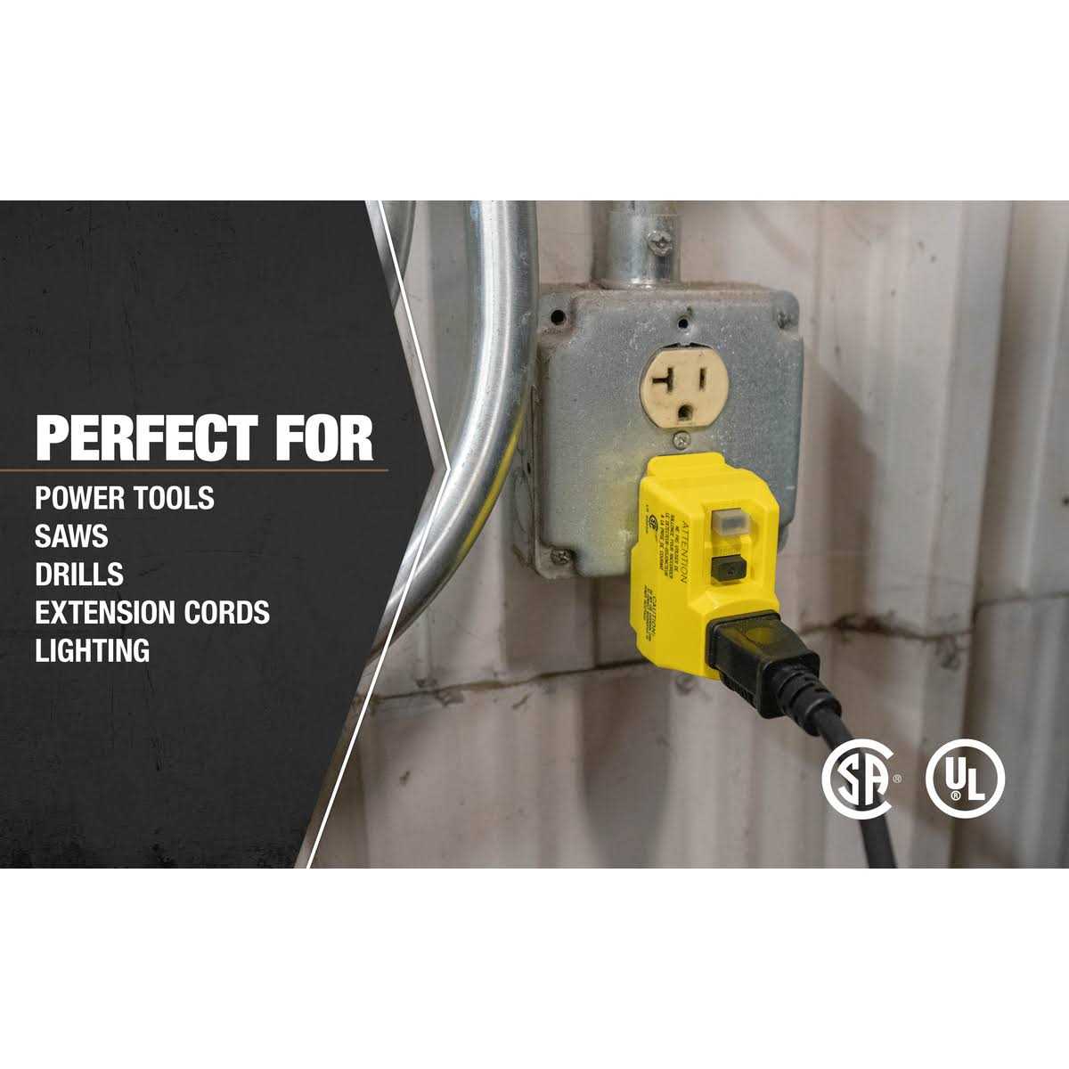 TRC 14650013-6 Shockshield GFCI Portable Plug