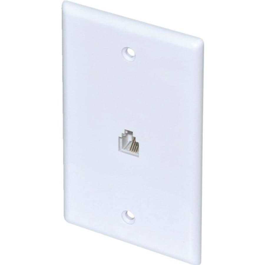 Newhouse Hardware White 1-Gang 1 Phone/1-Coaxial Phone/Video Jack Wall Plate - Image 2