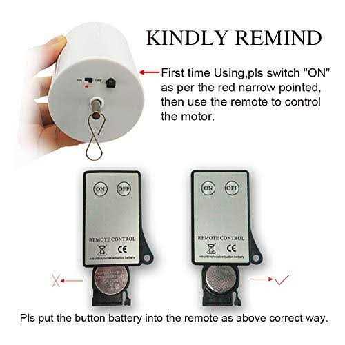 Fonmy Hanging Display Motor Rotating Motor for Wind Spinner Hanging Decor Ornament Wind Chimes with Mini Remote Controller for Battery Operated - Image 3