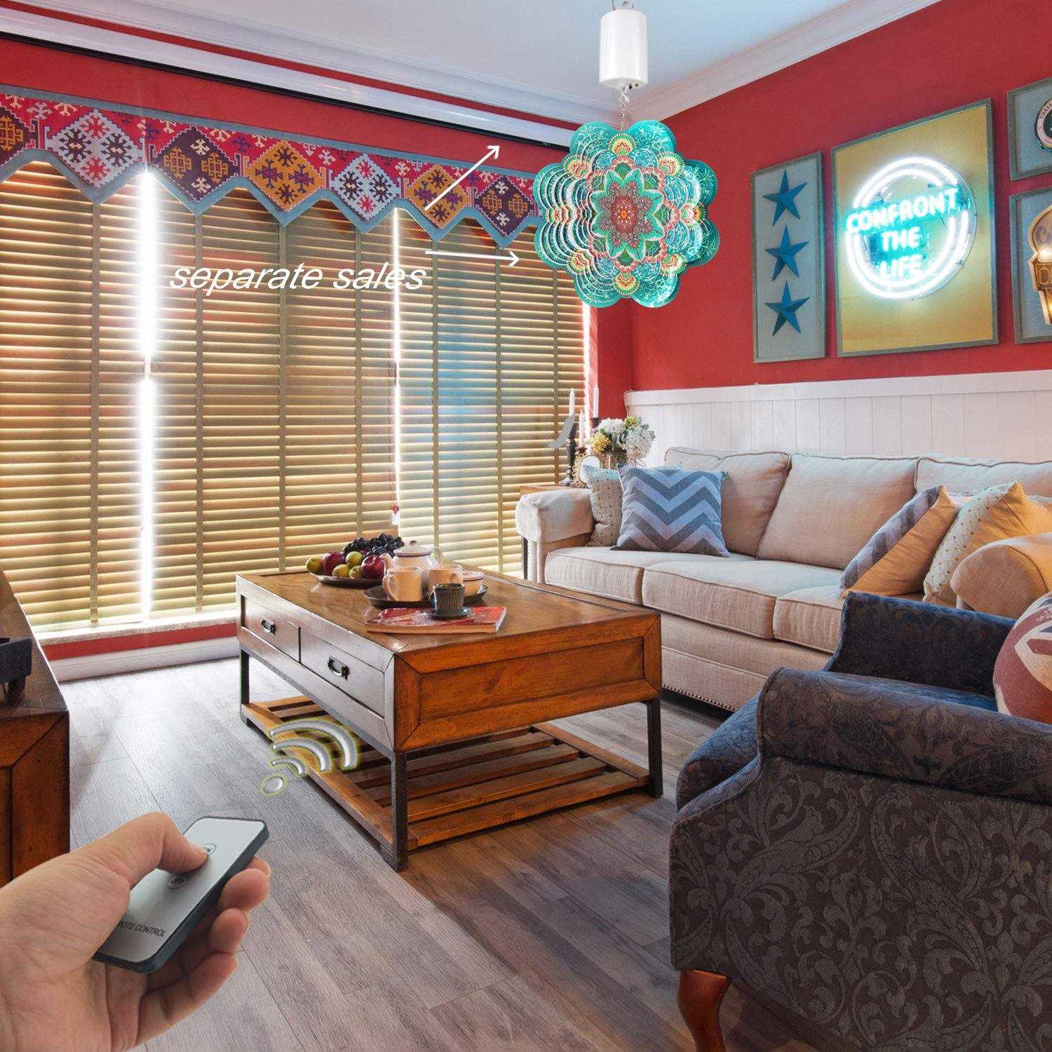 Fonmy Hanging Display Motor Rotating Motor for Wind Spinner Hanging Decor Ornament Wind Chimes with Mini Remote Controller for Battery Operated - Image 5