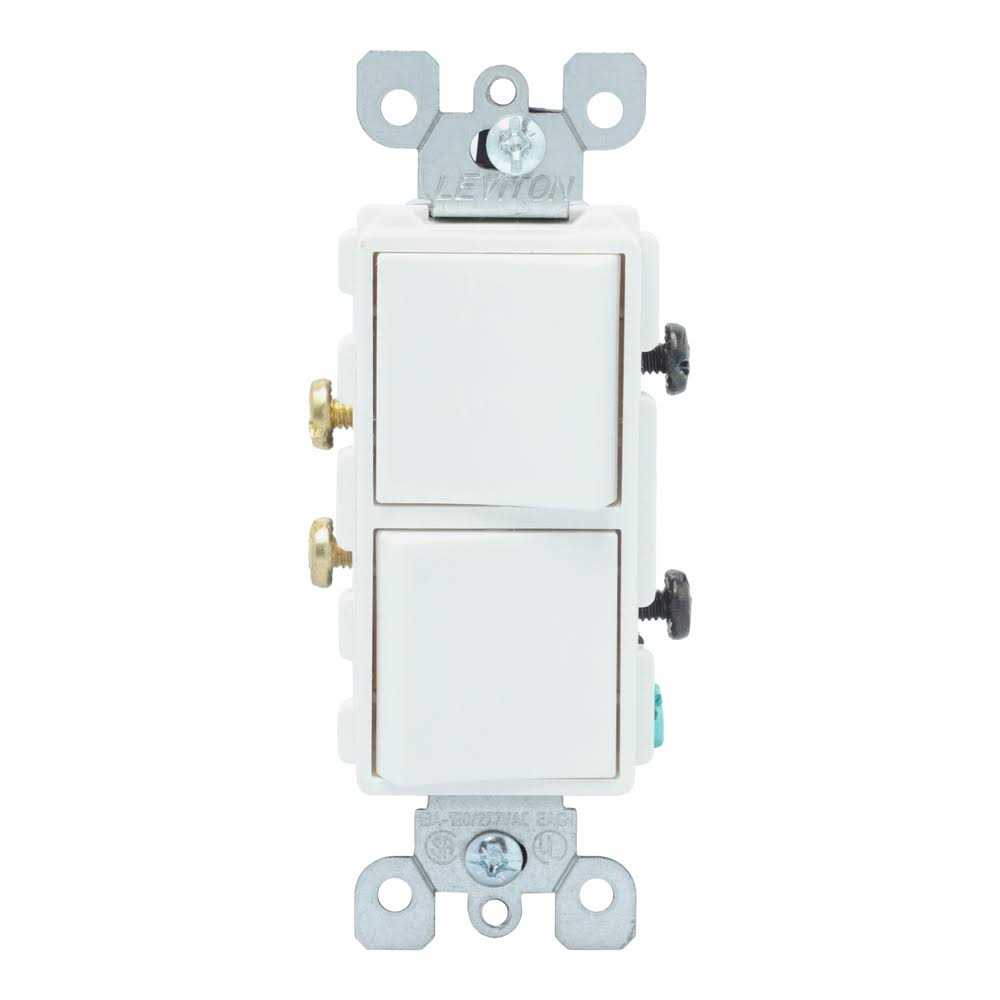 Leviton Black 15 Amp Decora Rocker Switch