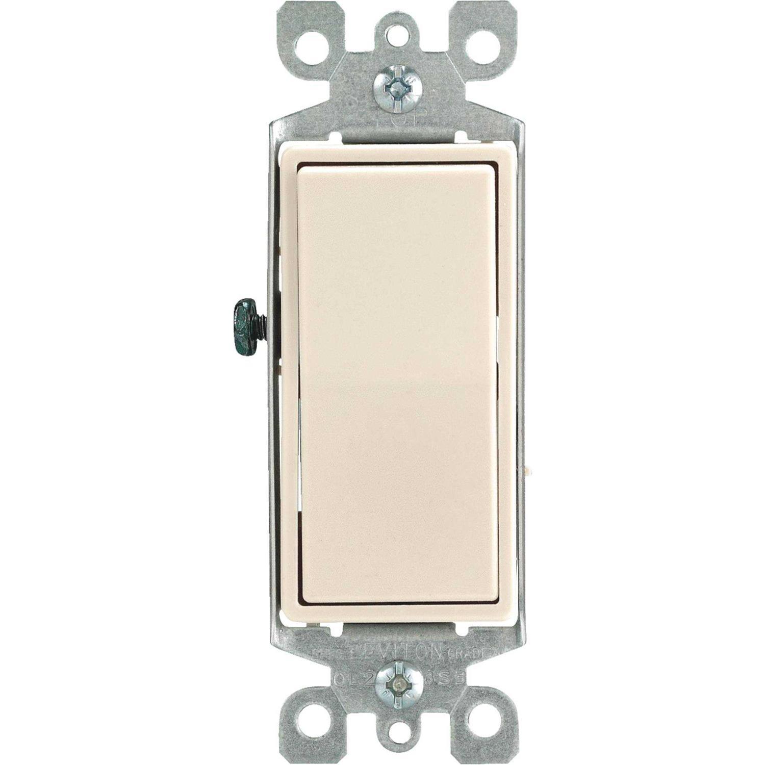 Leviton Black 15 Amp Decora Rocker Switch - Image 3