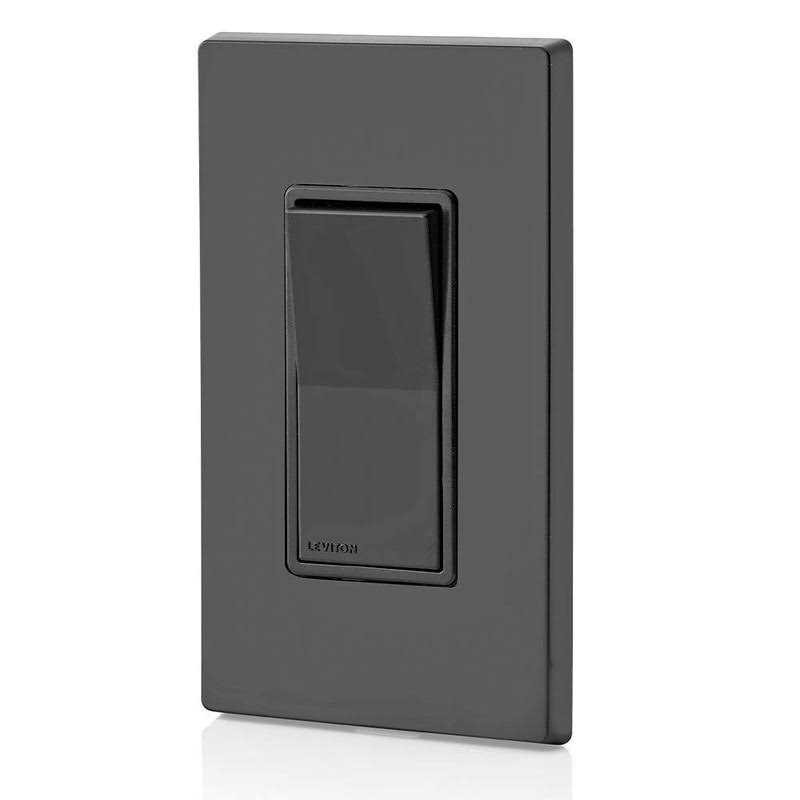 Leviton Black 15 Amp Decora Rocker Switch - Image 4