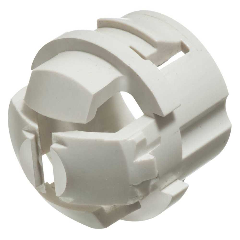 Arlington NM94X 1/2 White Button Non-Metallic Push-In Cable Connector - Image 3