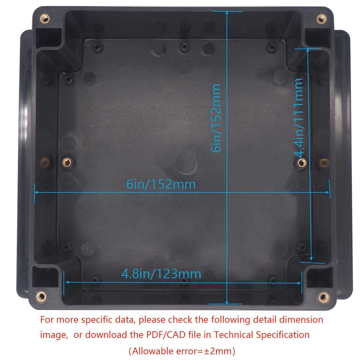 Junction Box Zulkit Project Box Waterproof Dustproof Ip65 Abs Univers - Image 4