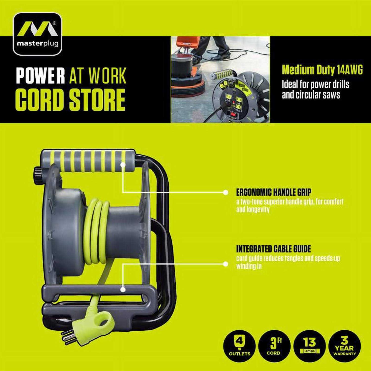 Masterplug 3 ft. L PVC Cord Reel - Image 2