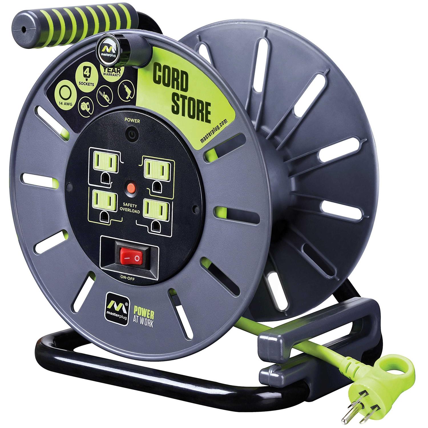 Masterplug 3 ft. L PVC Cord Reel - Image 4