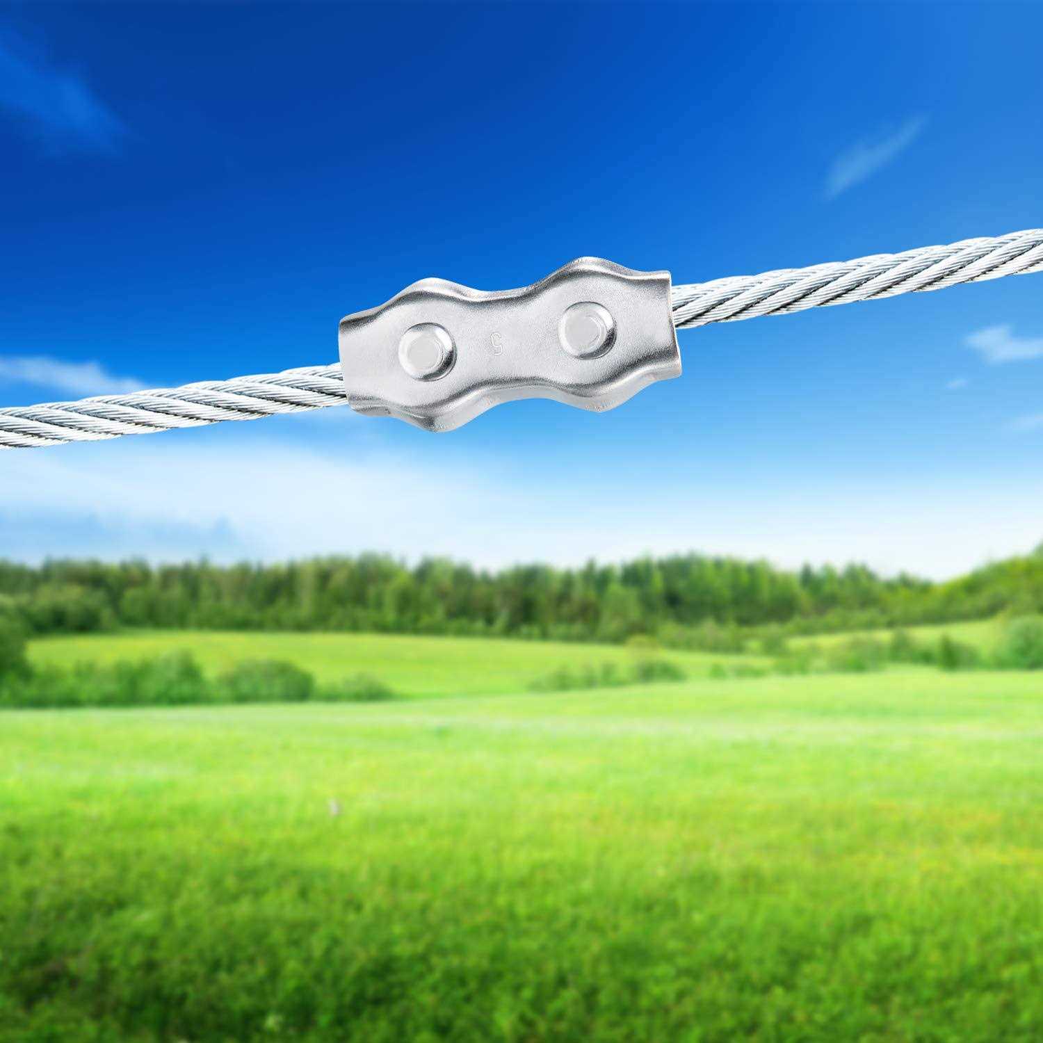 Maitys Poly Rope Connector Wires Splicer Galvanized Steel Connector for Electric Fences - Image 2