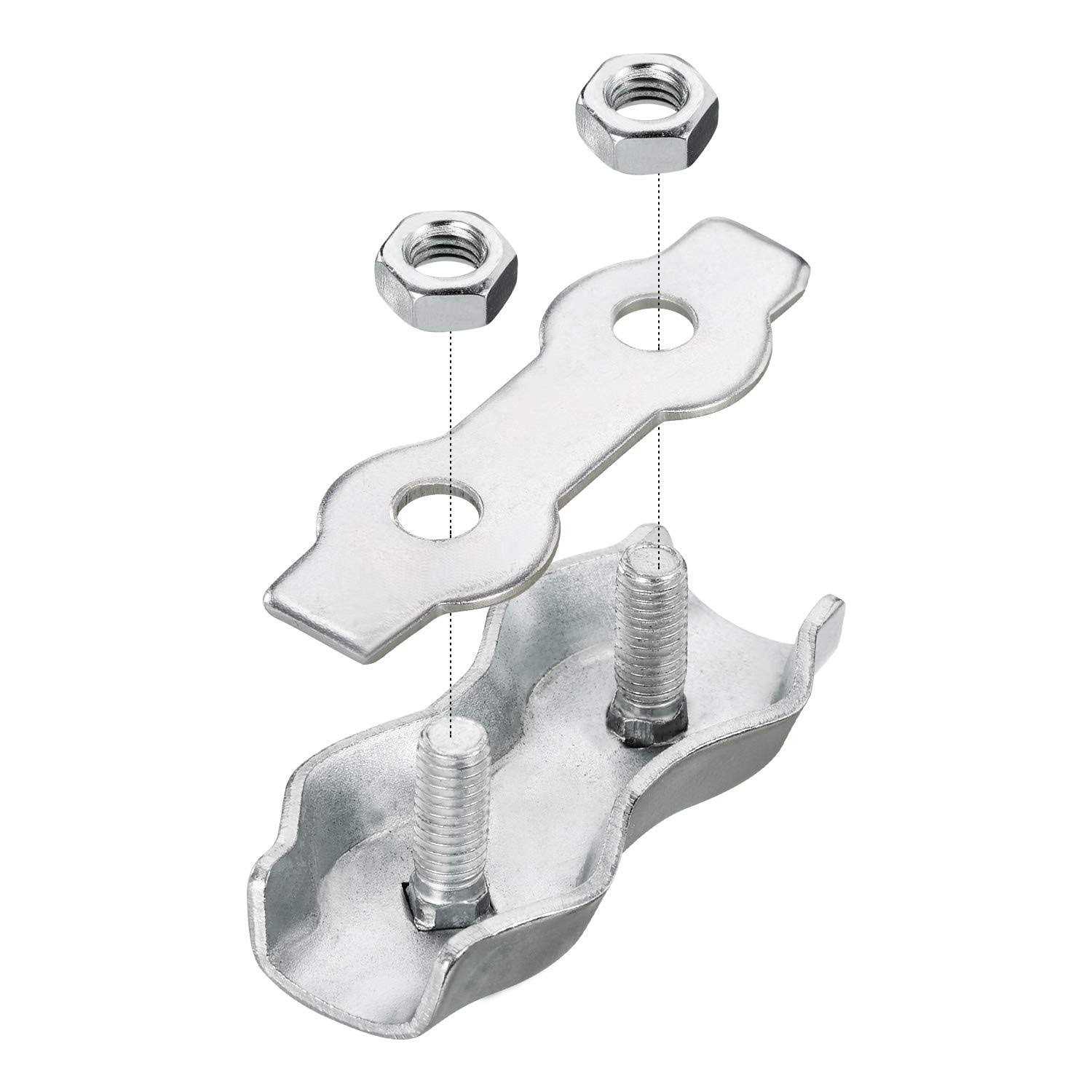 Maitys Poly Rope Connector Wires Splicer Galvanized Steel Connector for Electric Fences - Image 3