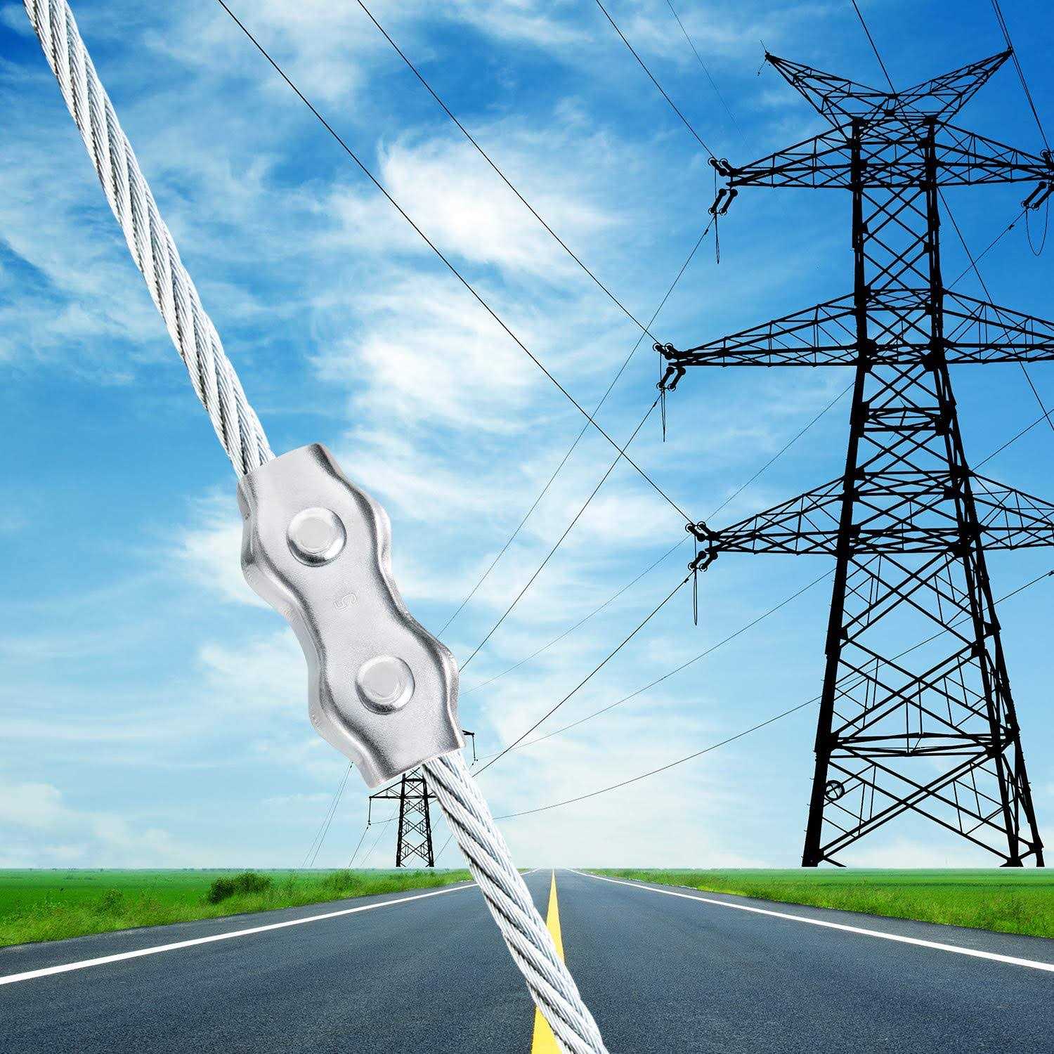 Maitys Poly Rope Connector Wires Splicer Galvanized Steel Connector for Electric Fences - Image 4