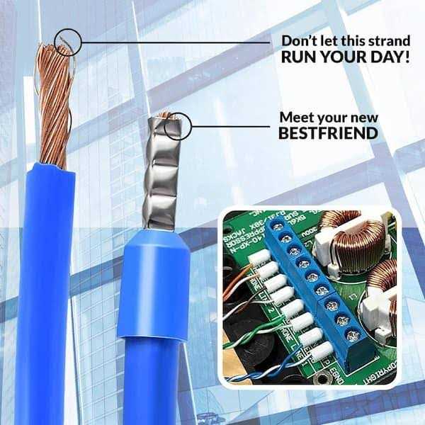 Newhouse Electric Insulated Wire Ferrule Refill Kit 225 Pcs Sized AWG 22-7 For Use With Crimping Tool - Image 2