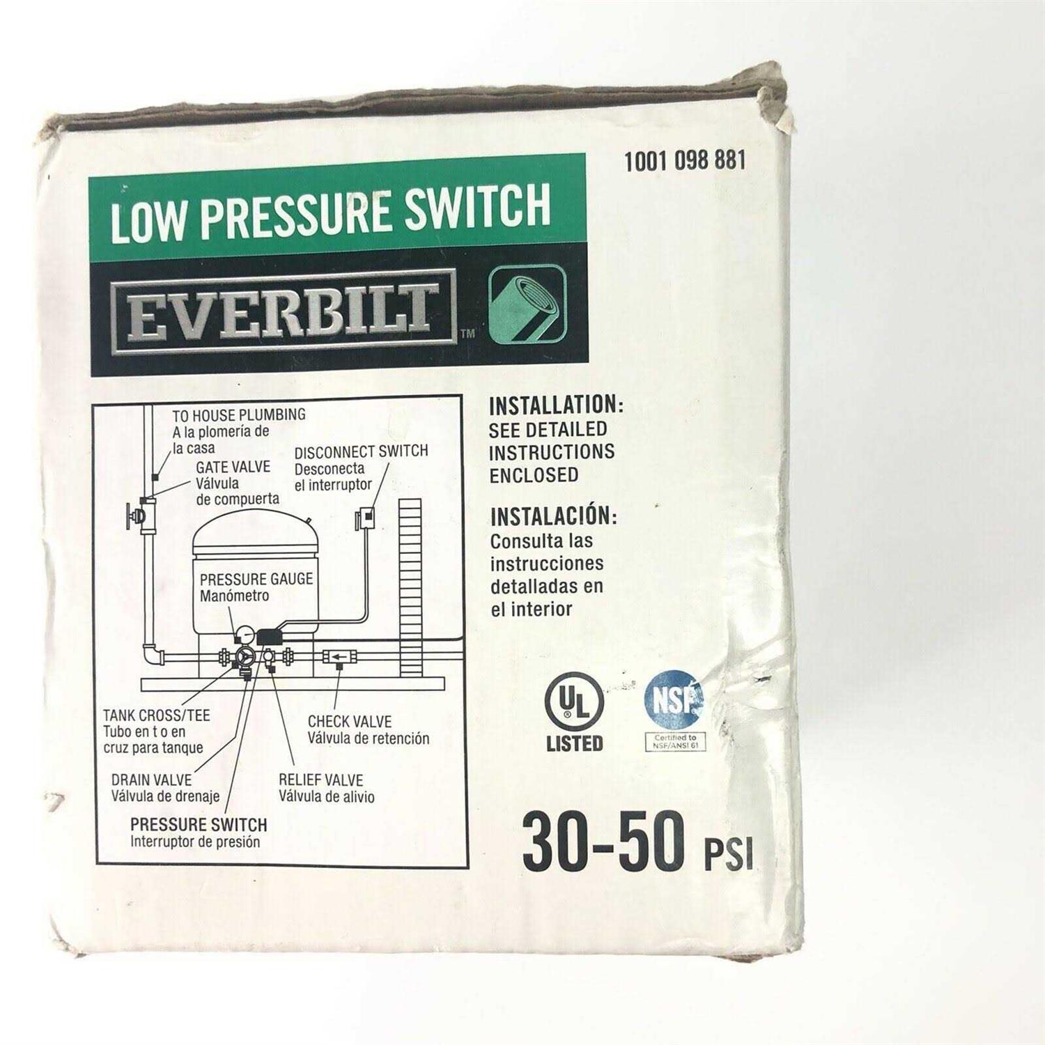Everbilt 30/50 Pressure Switch for Well Pumps - Image 2