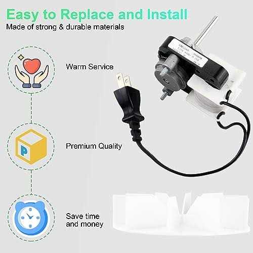 Appliancemate Universal Bathroom Vent Fan Motor Replacement Electric Motors Kit SM550 Fit for Nu-Tone Replaces C01575,65100 50 CFM - Image 2