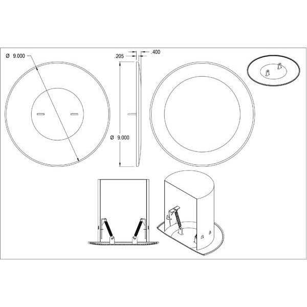 Arlington CP9000 9 Round Ceiling Box Cover - Image 5