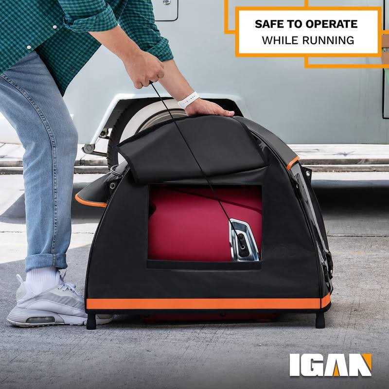 IGAN Small Inverter Generator Tent Cover While Running, Compatible for Honda and Most 1000~2300 Watts Generators - Image 5