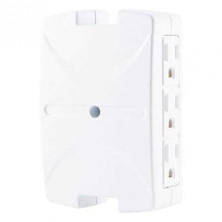 Philips Grounded 6-Outlet Wall Tap Side Access Outlets - Image 2