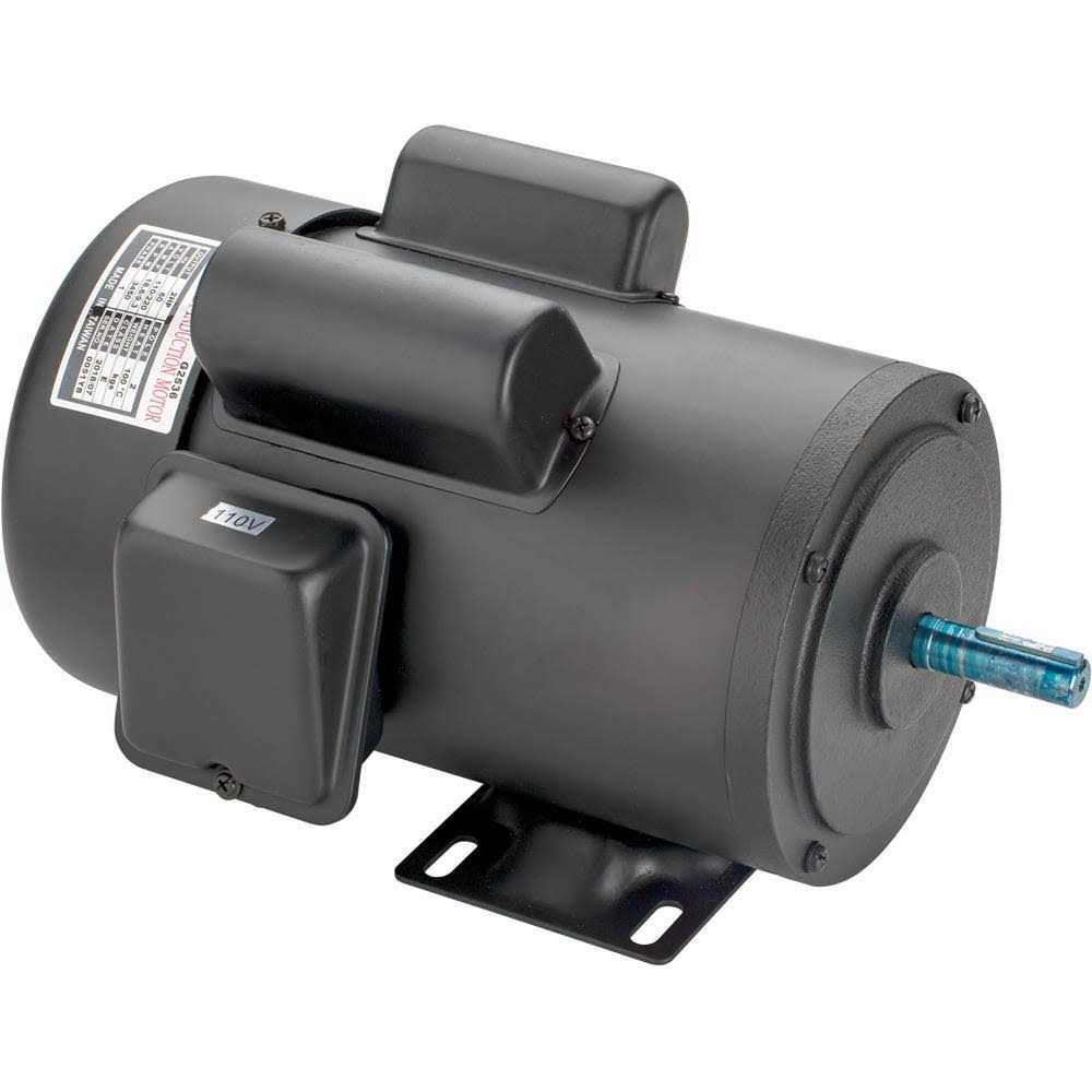 Grizzly G2536 Heavy-Duty Motor 2 HP Single-Phase 3450 RPM TEFC 110V/220V