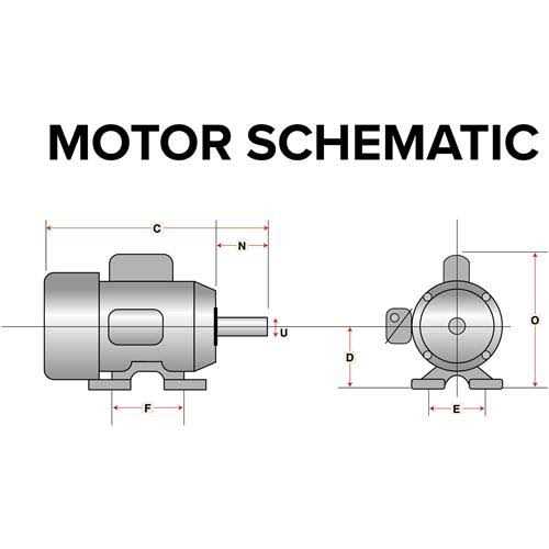 Grizzly G2536 Heavy-Duty Motor 2 HP Single-Phase 3450 RPM TEFC 110V/220V - Image 2