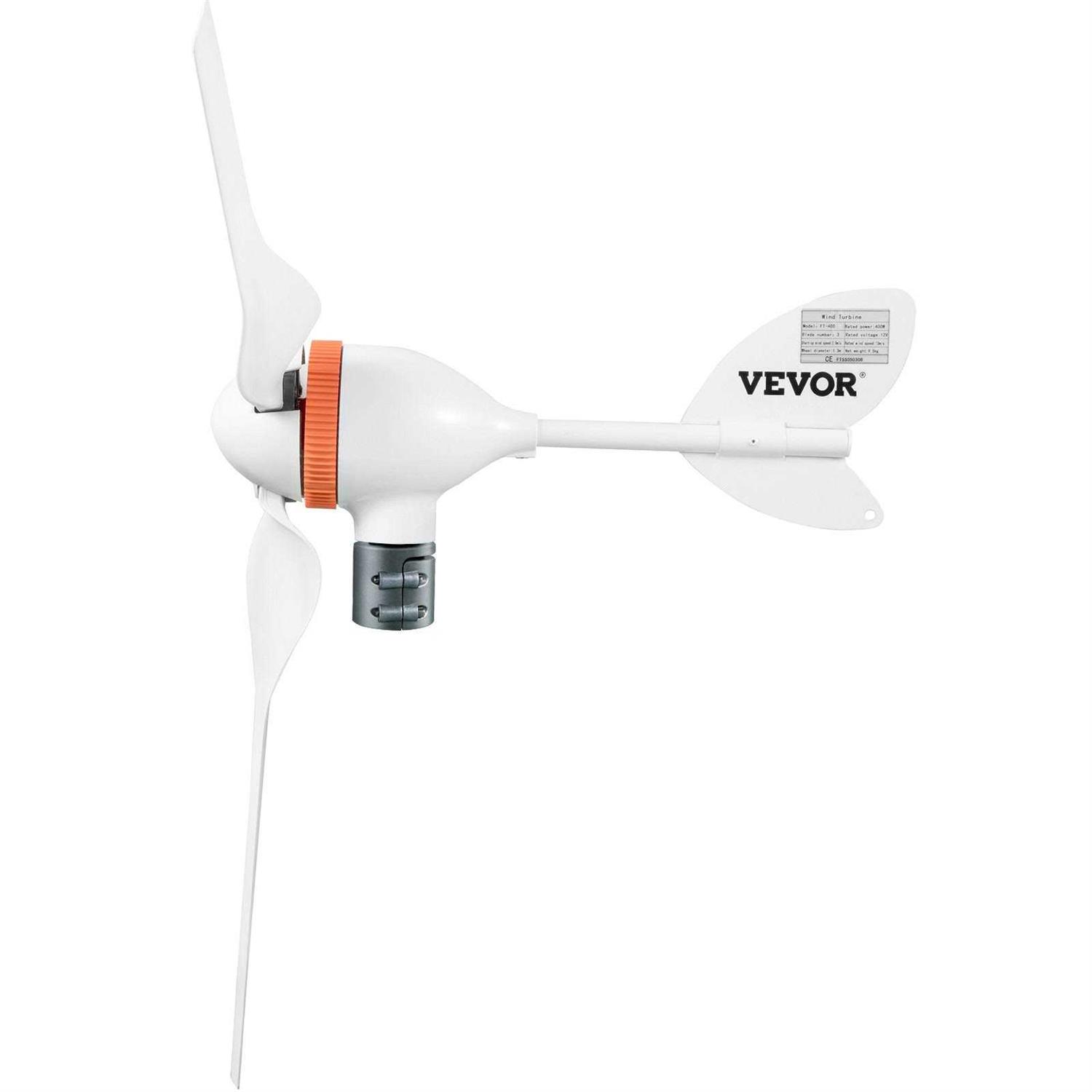 VEVOR Wind Turbine Generator 12V/AC Wind Turbine Kit 400W Wind Power Generator with MPPT Controller 3 Blades Auto Adjust Wind YFLFDJKZQFSYSSF0CV0 - Image 4