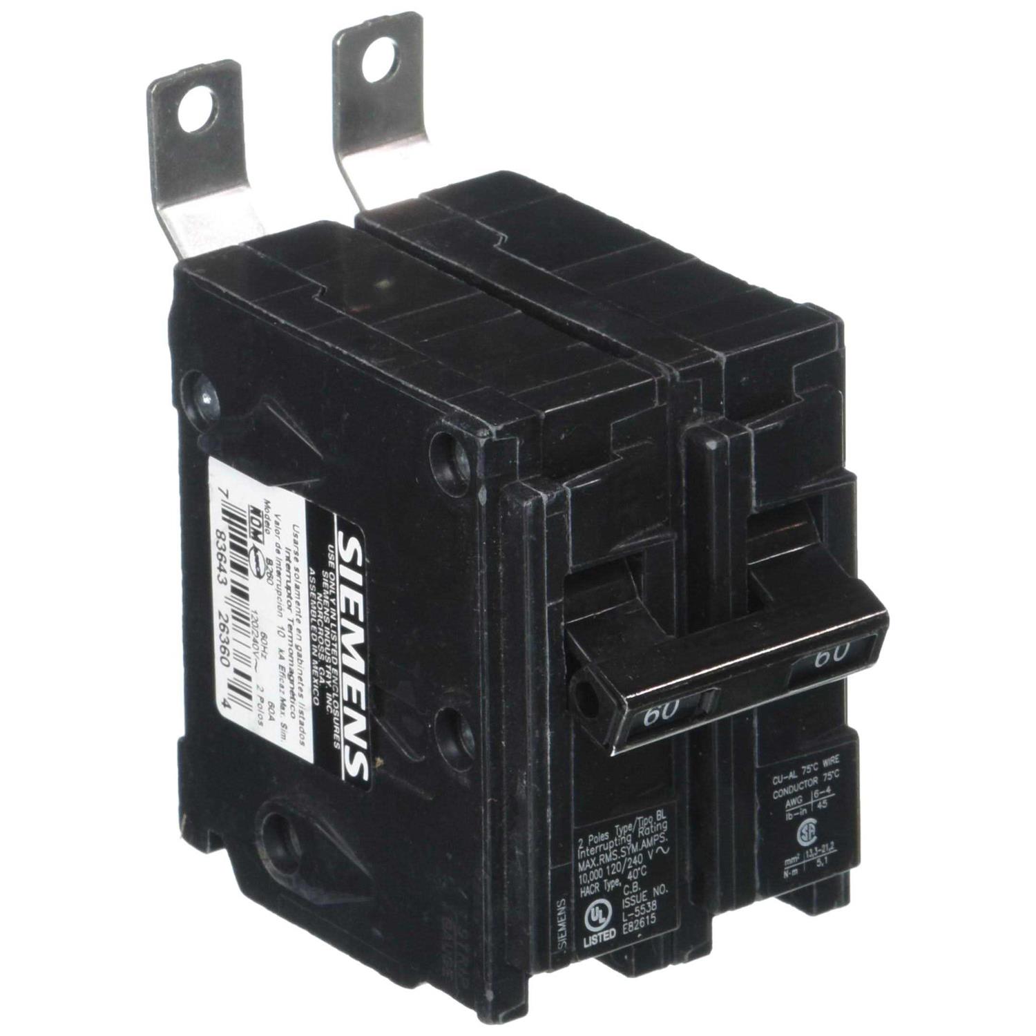 Siemens B260 Circuit Breaker