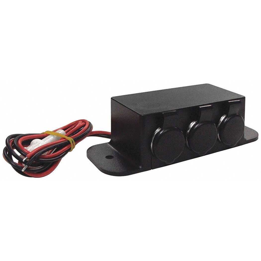 Hamsar 3VTE6 MultiSocket,3 Outlet,Hardwired