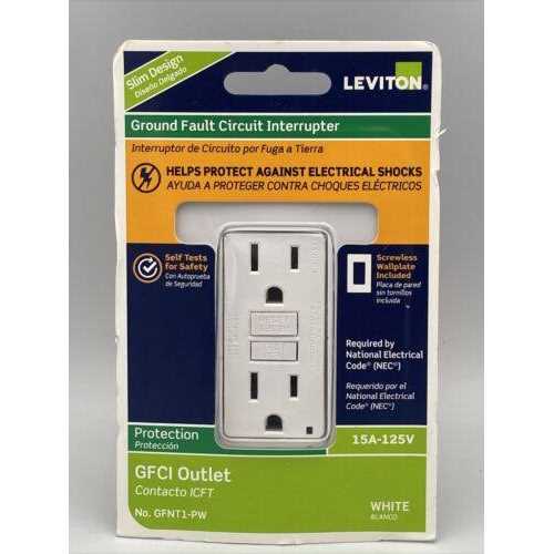 Leviton C32-GFNT1-0PW White 15A GFCI - Image 2