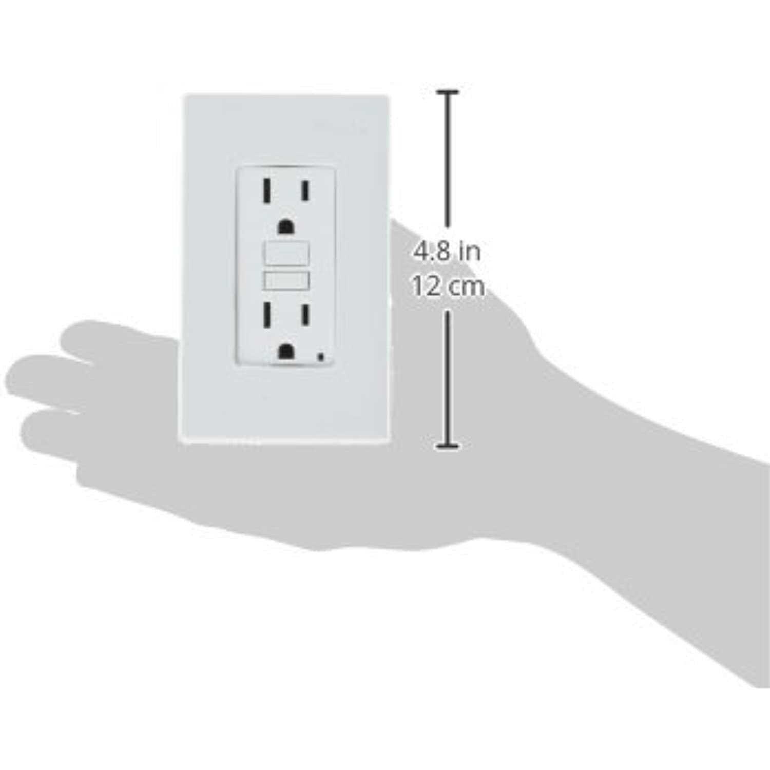 Leviton C32-GFNT1-0PW White 15A GFCI - Image 4