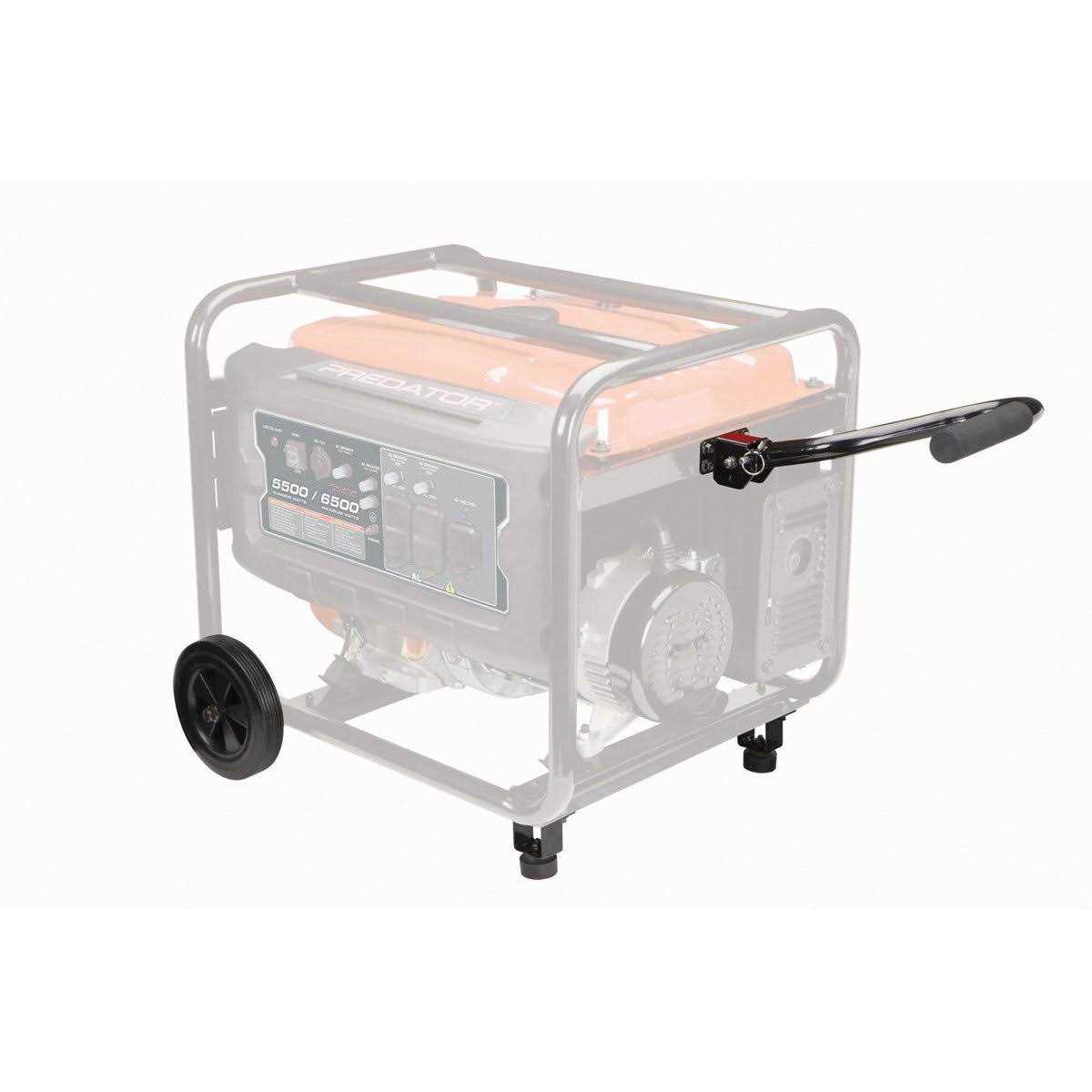 Max Value Hardware 8 in. Never-Flat Generator Wheel Kit for Predator Generators