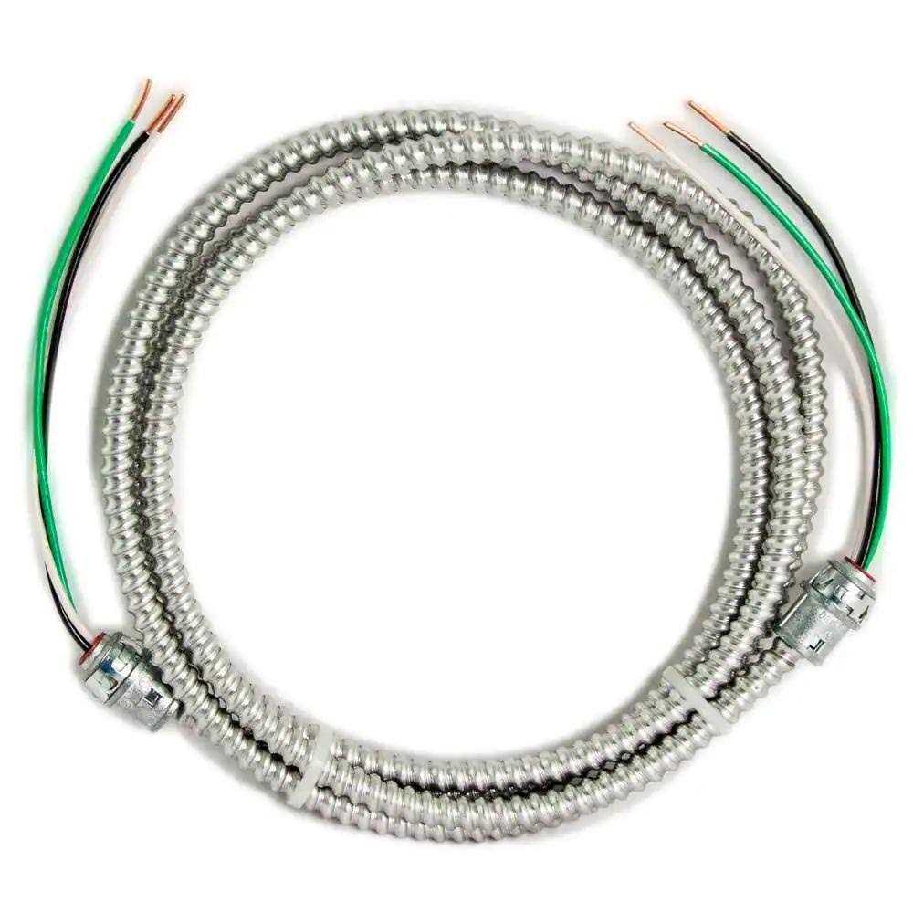 Southwire 15 ft. 12/2 Solid CU MC Armorlite Modular Assembly Quick Cable Whip 56482501