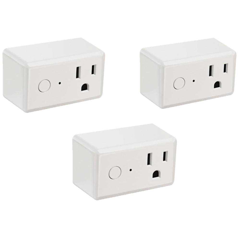 Feit Electric 15-Amp Indoor Alexa / Google Assistant Compatible Plug-in Smart Wi-Fi Single Outlet Wall Plug