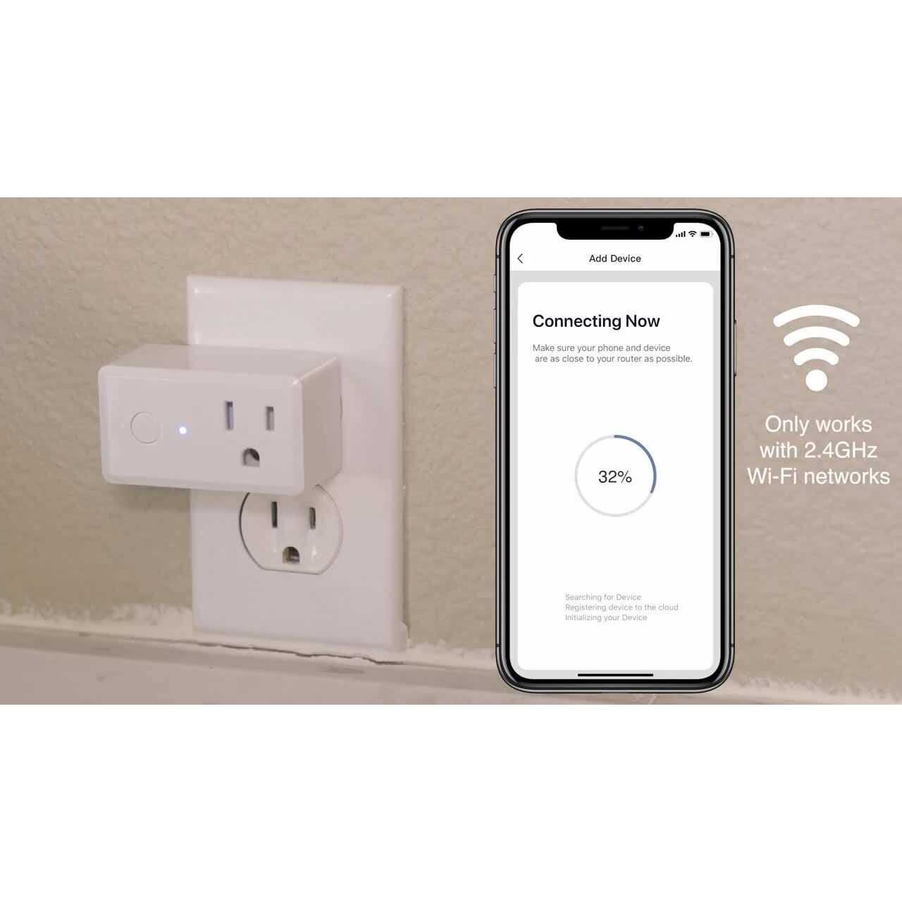 Feit Electric 15-Amp Indoor Alexa / Google Assistant Compatible Plug-in Smart Wi-Fi Single Outlet Wall Plug - Image 3