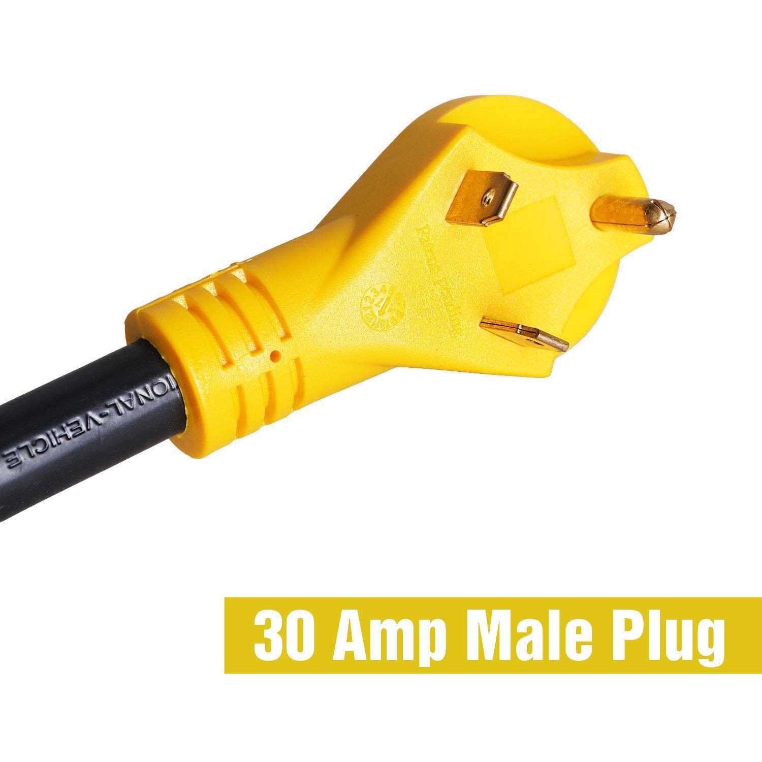 RV Power Adapter Cord Extension 30 Amp Male to 50 Amp Female Twist Lock Power Cord Adapter RV - Image 5