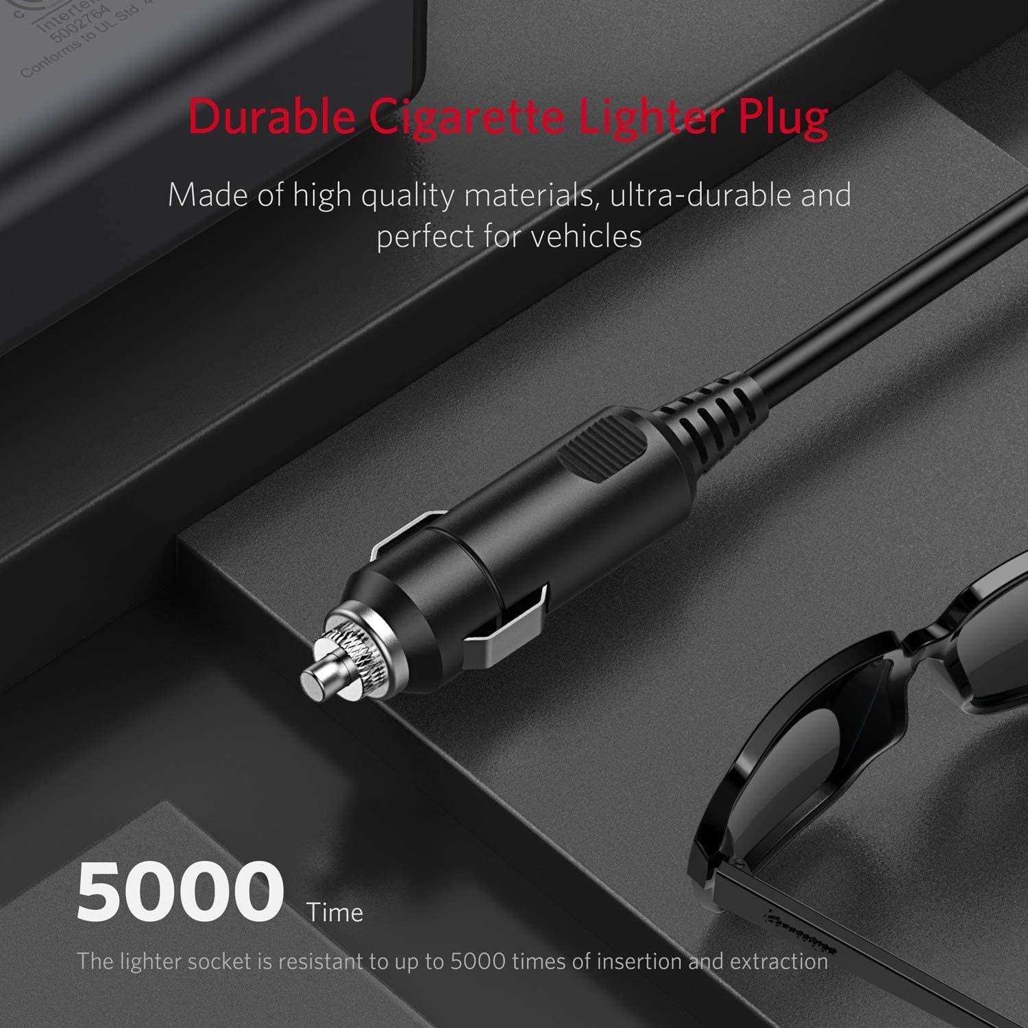 Bestek 150W Power Inverter DC 12V to 110V AC Converter 4.2A Dual USB Car Adapter - Image 4