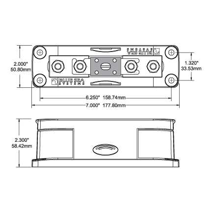 Blue Sea 5503 ANL 750 Fuse Block w Cover - Image 4