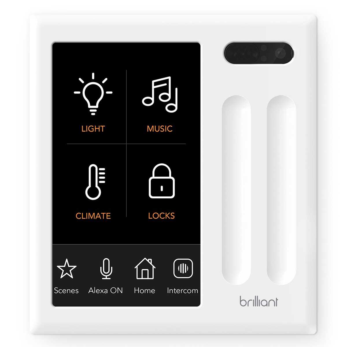 Brilliant Home Control (2-switch panel) - Best Smart Home System 2024 White