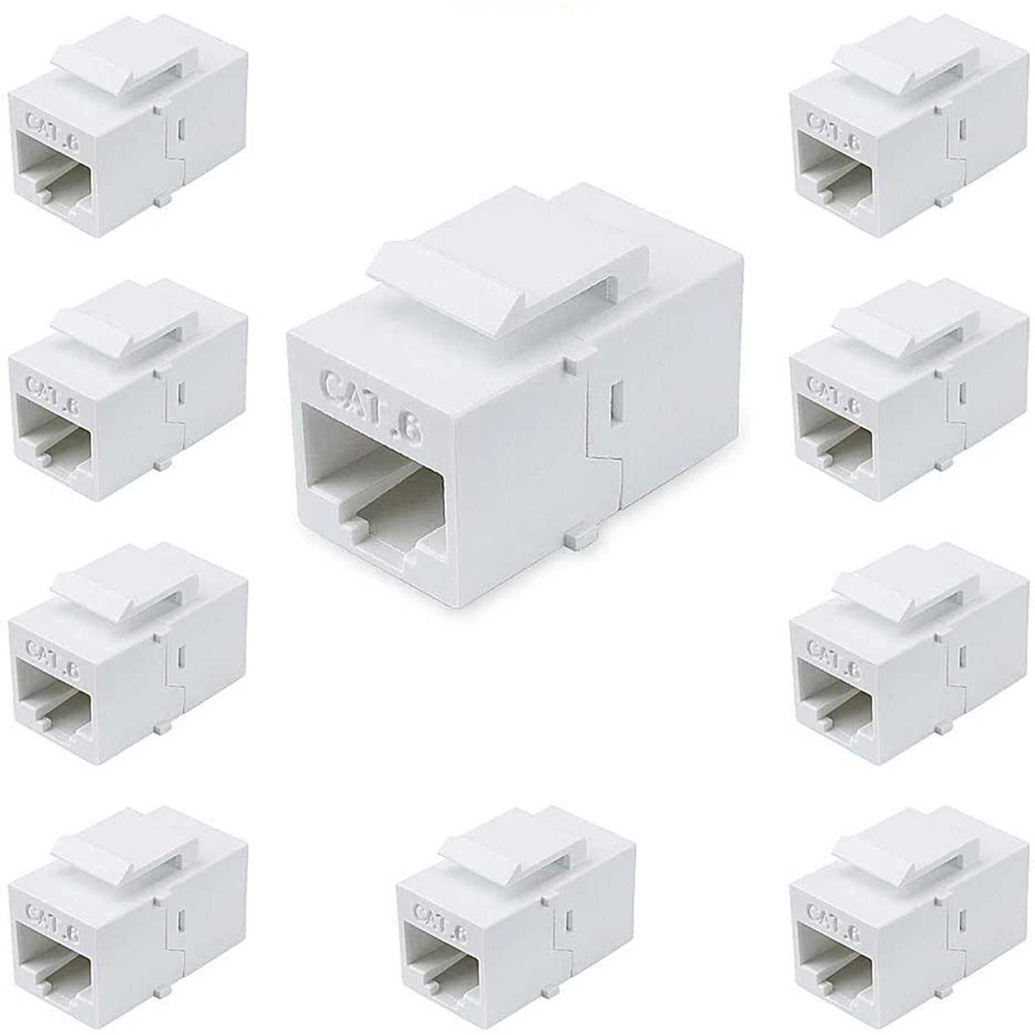 Victek female to female cat6 keystone rj45 couplers
