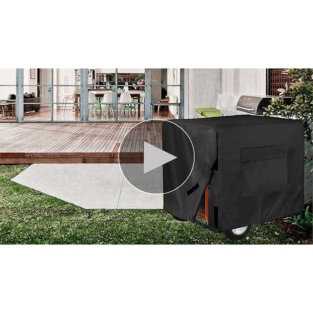 Femuar Outdoor Generator Covers Waterproof Heavy Duty 600D Oxford Cover Universal for 5500-15000 Watt Portable Generators ,38x28x30 - Image 3