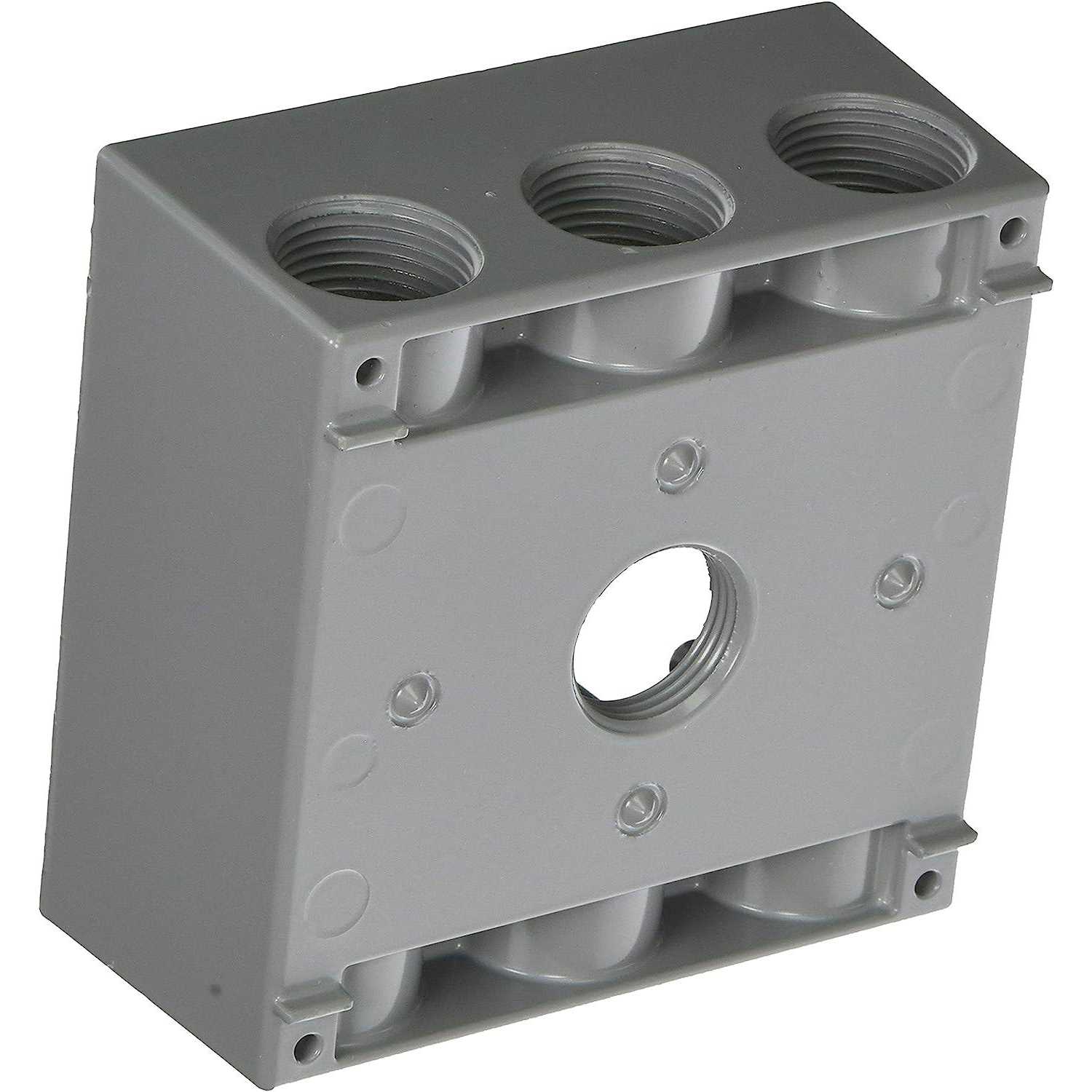 Enerlites Weatherproof Outlet Box with Three 3/4-in Threaded Outlets Outdoor Electrical Box - Image 3