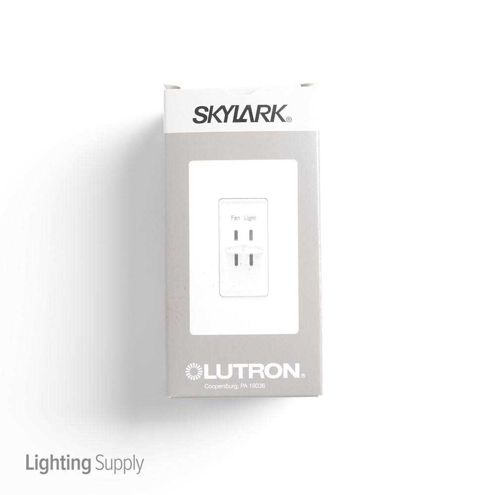 Lutron S2-LFSQ-WH Skylark Dimmer Fan Control - Image 3
