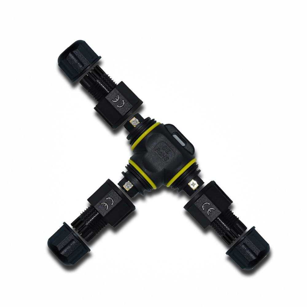 ELifeApply 3 Way Junction Box IP68 Waterproof Electrical Junction Box 2 Pin/3 Pin/4 Pin Junction Box Outdoor Cable Connector for Underground/Outdoor - Image 5