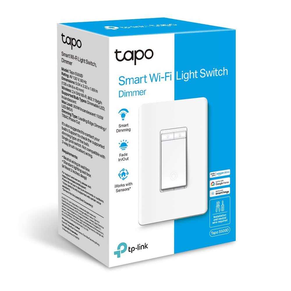TP-Link TAPO S500D Smart Wi-Fi Light Switch Dimmer