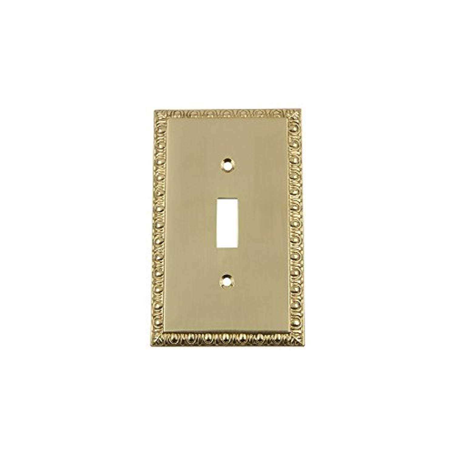 Nostalgic Warehouse Egg & Dart Single Toggle Switch Plate