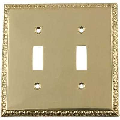 Nostalgic Warehouse Egg & Dart Single Toggle Switch Plate - Image 3