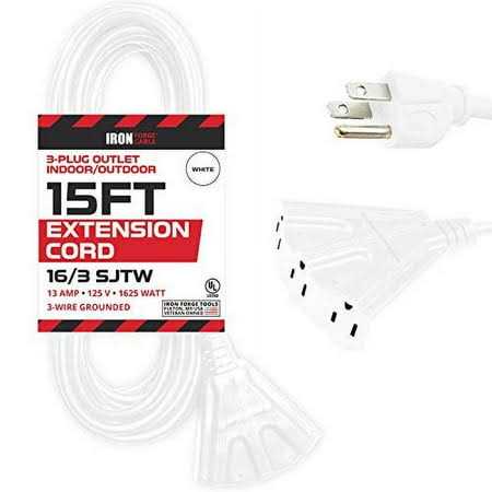 Iron Forge Cable Outdoor Extension Cord with 3 Electrical Power Outlets - Image 4