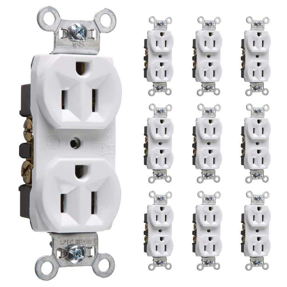 Legrand 15-Amp 125-volt Commercial Duplex Outlet