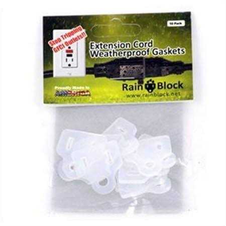 Rain Block 255748 Weatherproof Extension Cord Gasket