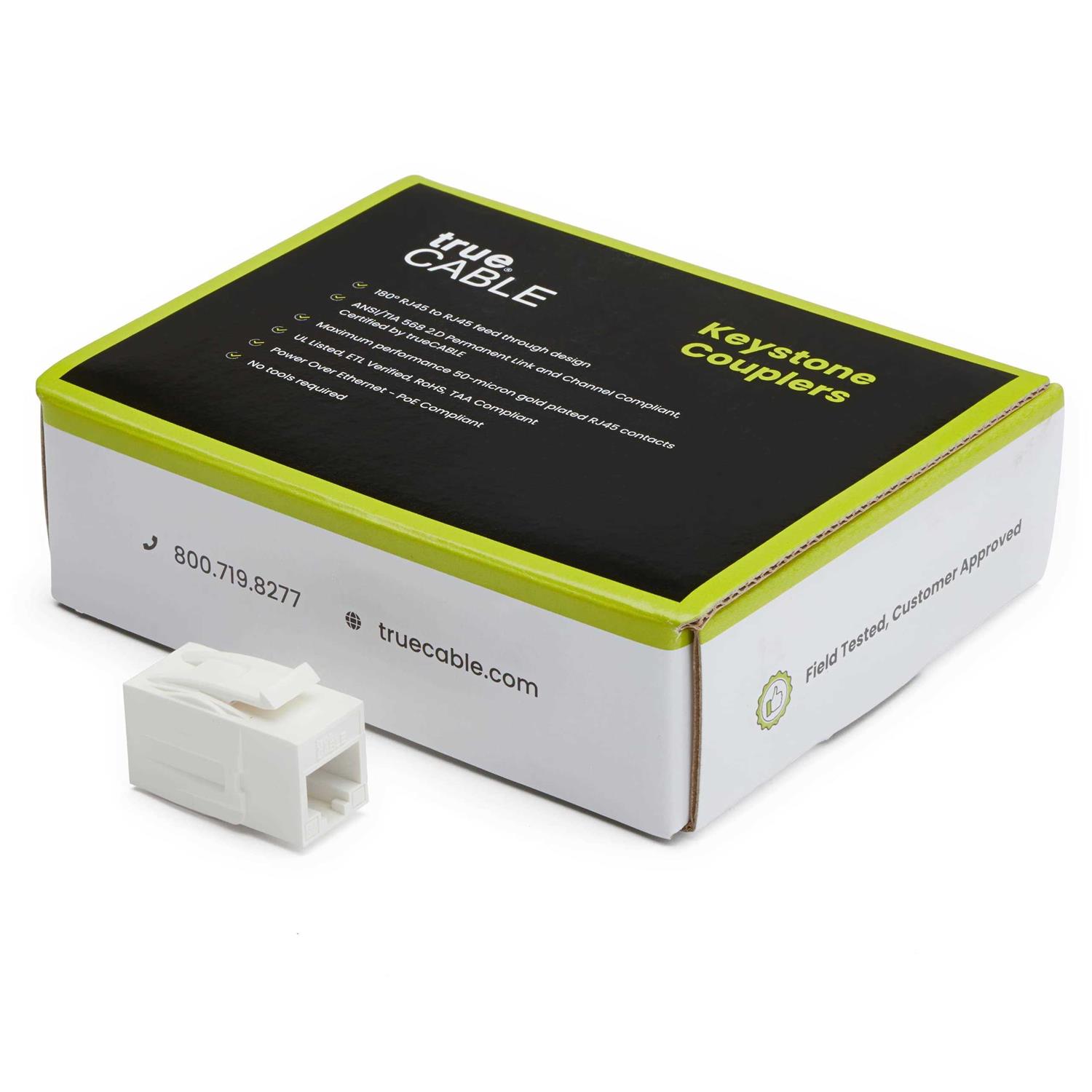 trueCABLE Cat6A Component Grade Keystone Jack - Image 2